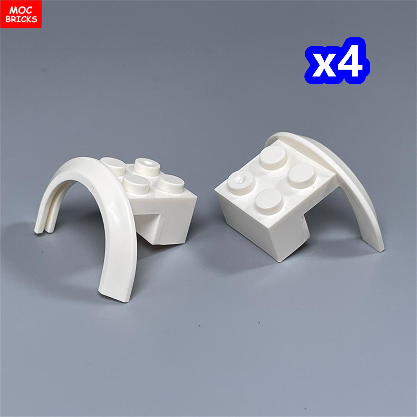 

DIY Build Bricks 50745 Mudguard 4 x 2 1/2 x 1 2/3 with Arch Round Vehicle Car Accessories Assembled Assembling Bricks Playthings Kids Dolls