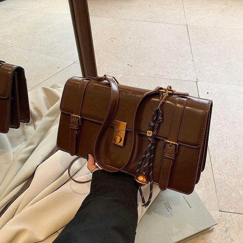 Crossbody Bag Women's New Fashion Portable Small Square Bag Casual Versatile Shoulder Bag