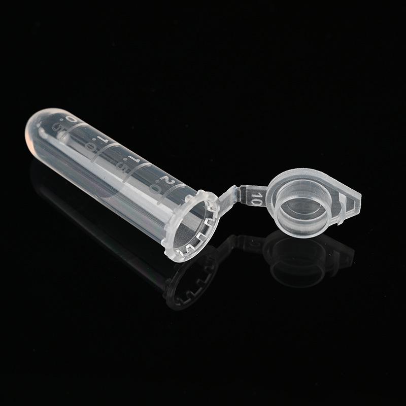Customized Disposable Centrifuge Tubes: Flat Cap, Flat/Pointed/Round Bottom, Clear Plastic with Screw Cap.