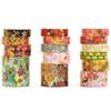 Washi Tape Japanese Pattern Sakura 15-roll Set Gold Leaf Cherry Blossom Kimono Maiko Crane Designs Traditional Masking Perfect Planners Scrapbooking