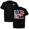 6.0L Powerstroke Turbo Dsel USA Flag 2-Sided T-Shirt
