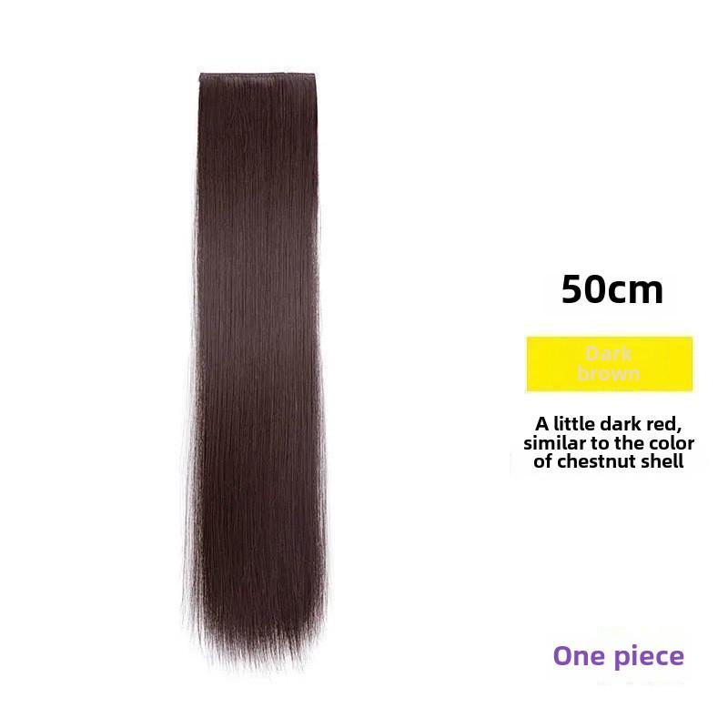 Seamless Long Hair Extension Set: Invisible Straight Wig Patches for Women
