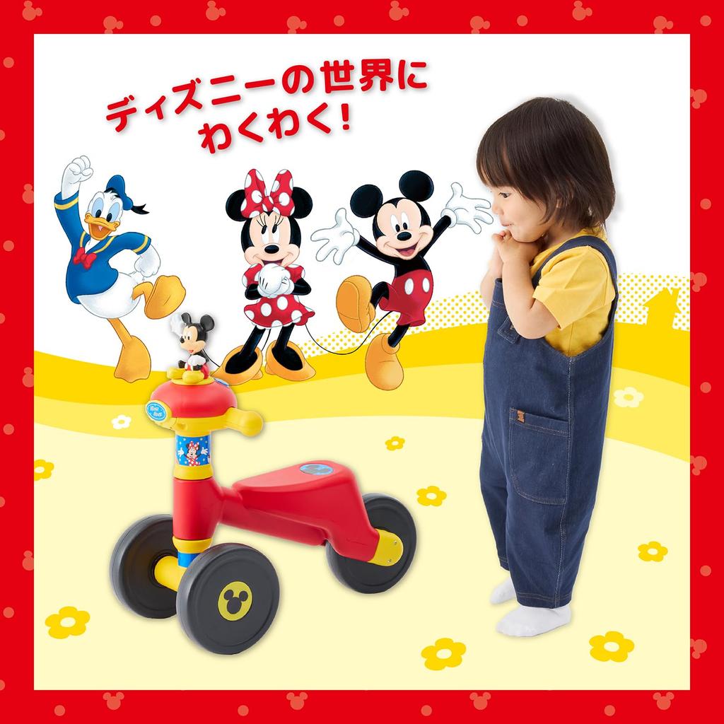 [Official] Ides Disney Smile Ride Mickey  Light and Sound Ride-On Toy  Perfect Birthday Gift for Ages 1-3