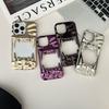 3D Canine Tooth Hollow Dissipate Heat Phone Case For iPhone 16 15 14 13 12 11 Pro Max Shockproof Electroplated Soft Cover