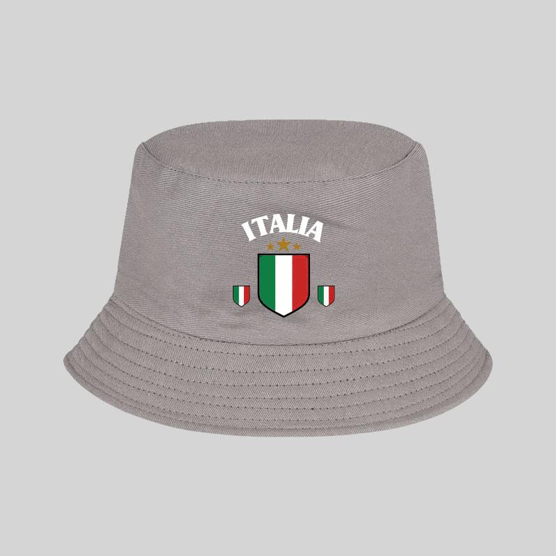 

MLFO ITALIA FlagPrinted FisherUnisexs Hat Lightweight Breathable Foldable Sporty Classic Style Unisex Italian Fan Gift