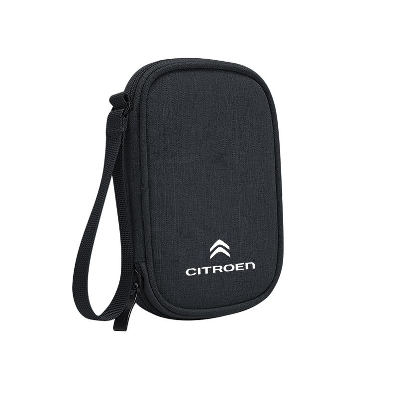 Sac de rangement portable pour chargeur d'écouteurs à câble pour Citroën C4 C3 C2 C1 C5 DS3 Berlingo Xsara Grand Picasso Jumper Cactus