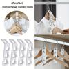 12/8PCS Clothes Hanger Connector Multi-Layer Cascading Clothes Hanger Hooks for Home Multi- Closet Storage Rack