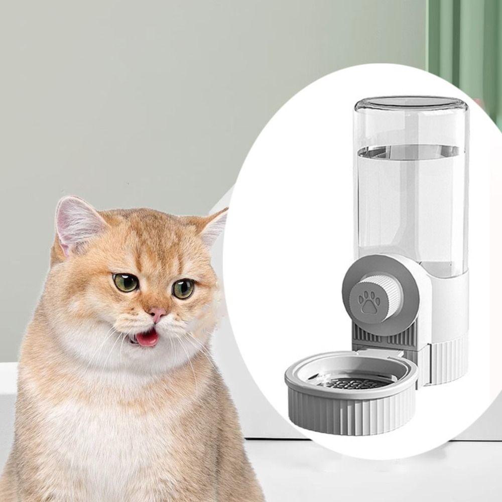 Transparent Cage Feeder Large Capacity Cat Water Bottle  for Pet Cage