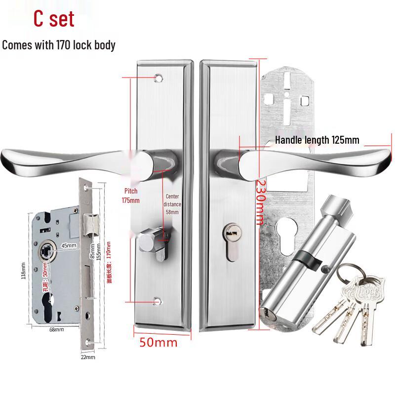 Adjustable Handle Door Lock