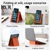 Customizable Phone Stand Flexible Silicone with Bendable Arm Portable Foldable Holder Pocket for Laptop Desk Bed Hands-Free Smartphones Tablets
