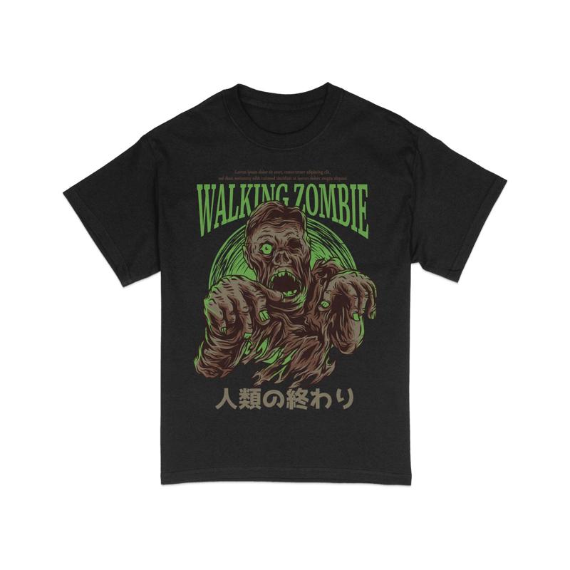 Zombie T Shirt Unisexs Walking Horror Fan Apparel Unique Illustration Casual Streetwear Cool Undead Top