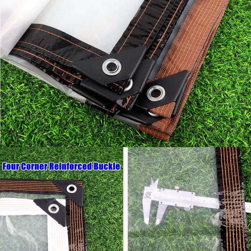 85% Clear PE Rainproof Cloth Home Window Transparent Windproof Screen Keep Warm Film Outdoor Pergola See Through Tarp Curtain