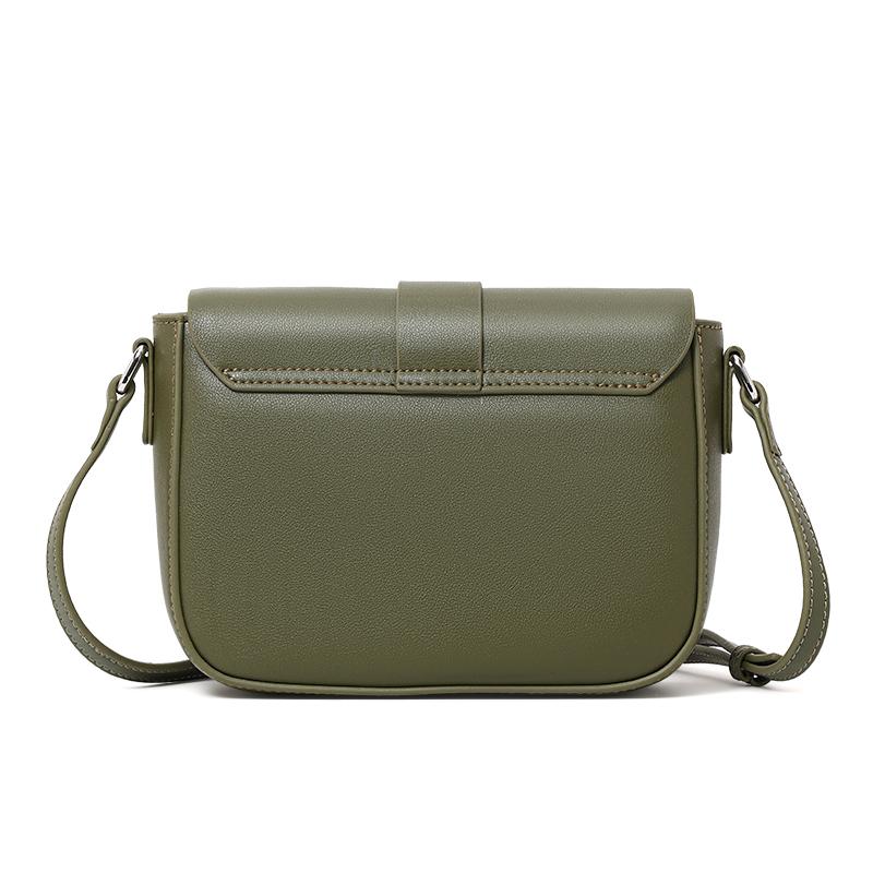 Genuine leather women's crossbody bag soft cowhide shoulder bag stylish and simple square bag