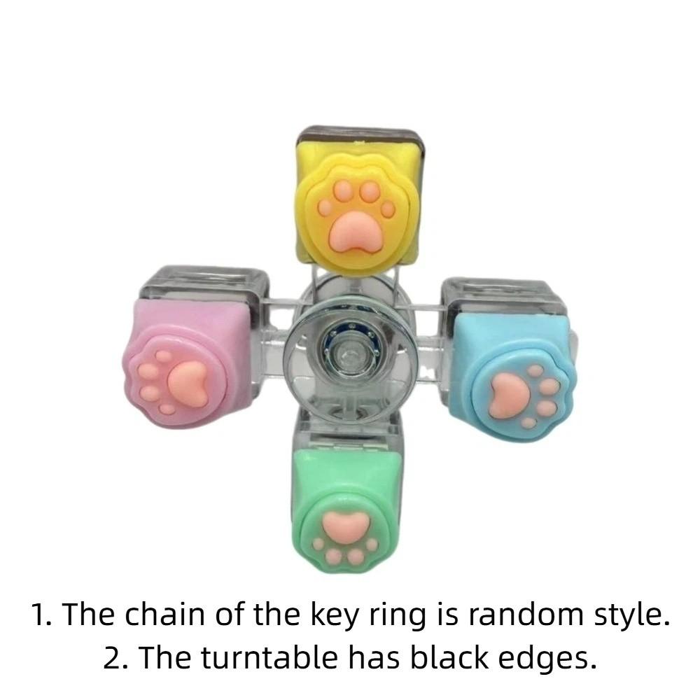 Colorful Cat Paw Keycap Keychain Fingertip Toy Cat Claw Button Pendant  Bag Pendant