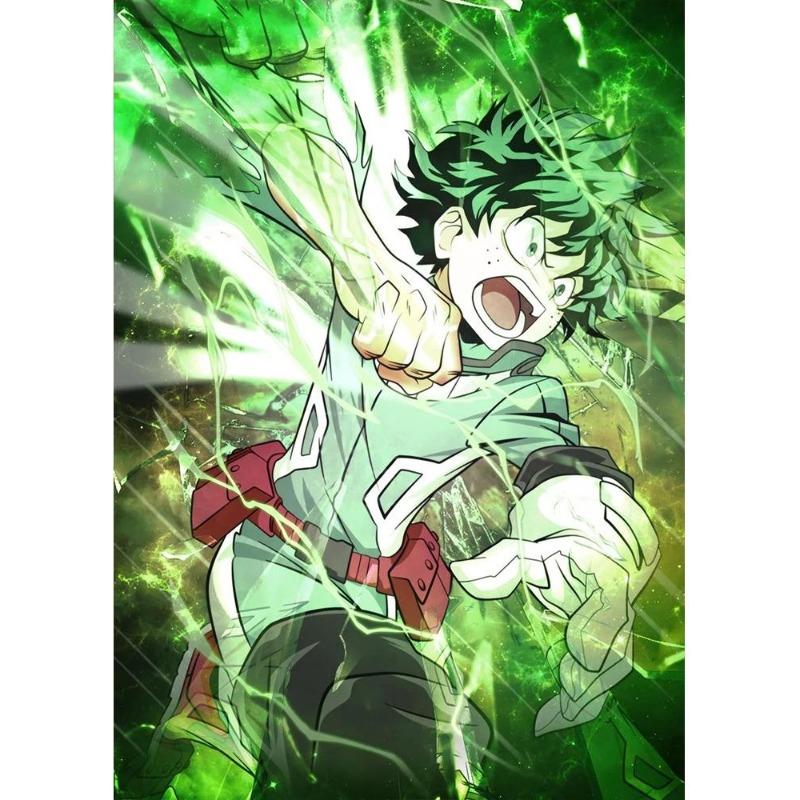 Japan Manga My Hero Academy Decu Poster Canvas Painting Bnha Midoriya Izuku Wall Painting for Living Room Decoration At Home