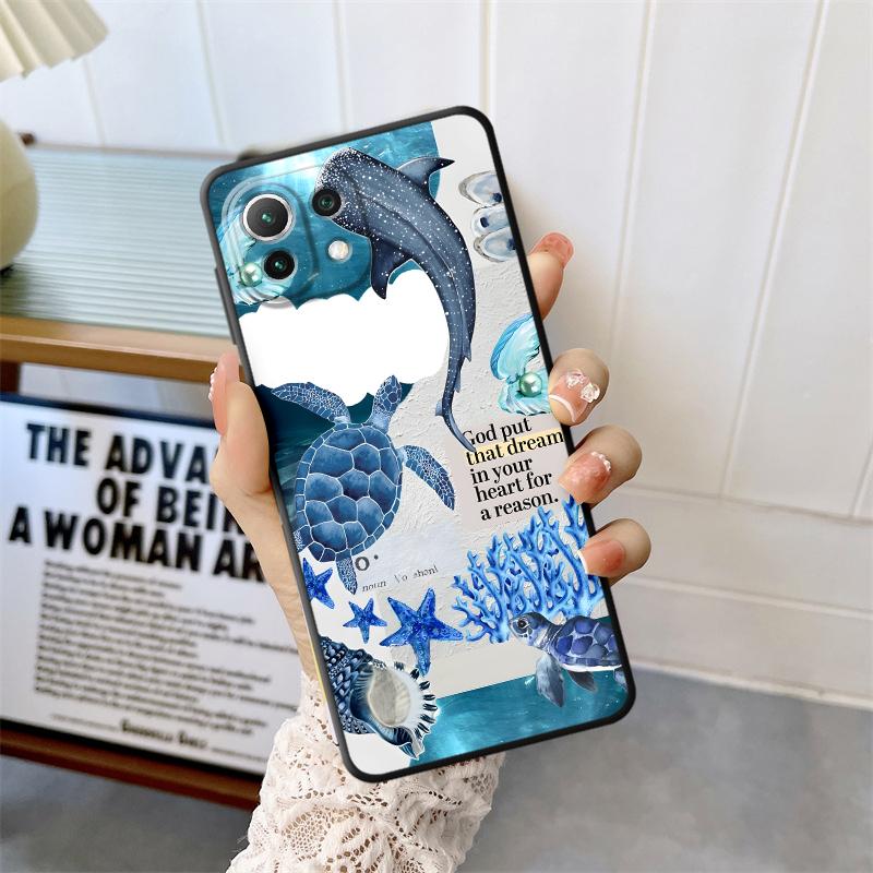 

Case for Xiaomi Mi 12T Pro 11T 11 15 Pro 10T 14 12 13 Lite 12X Funda Phone Cover Creative Marine Organisms Art Xiaomi 11T Pro