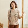 Damen 100% Merinowolle Warmer Winterpullover