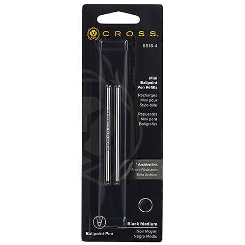 Cross Ballpoint Pen Mini Medium Refill 2 Pack