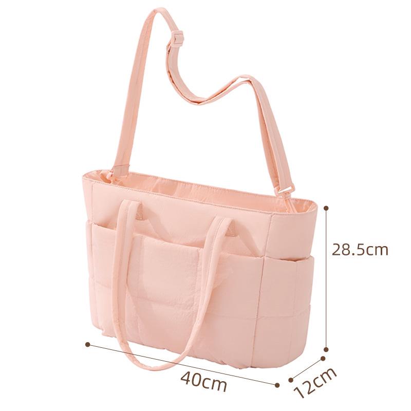 

Large-Capacity Nylon Crossbody Tote - Women s Single Shoulder Fashion Handbag рожевий