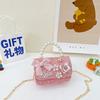 Korean Style Pearl Handbag for Kids Cute Bow Princess Messenger Bag Parent-Child Mini Shoulder Bag