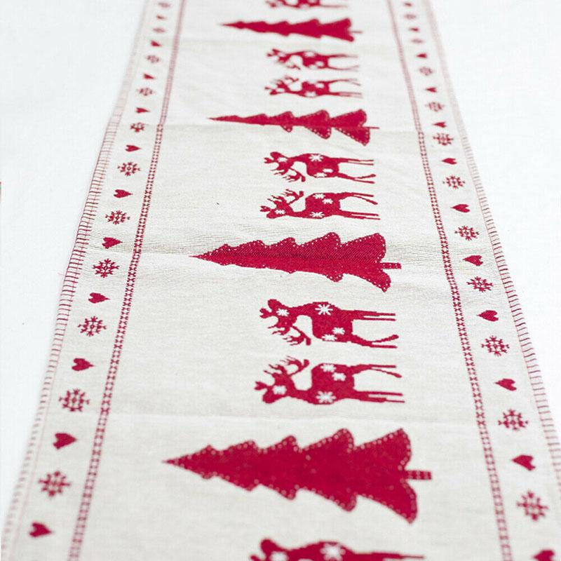 

Table Runner Christmas Flag Home Decoration Embroidered Xmas Table Decor Christmas Tree