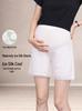 Plus Size Ice Silk Maternity Safety Shorts - Breathable Anti-Exposure Summer Layer
