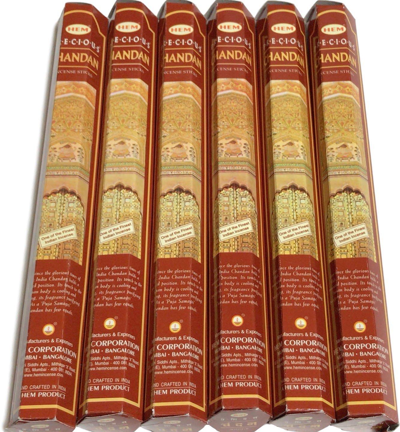 HEM Сандаловые благовония в палочках Precious Chandan , 6 коробок