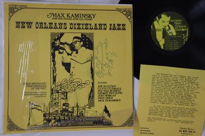 LP Record MAX KAMINSKY - New Orleans Dixieland Jazz MK1001 MK2 MUSIC US Jazz Used