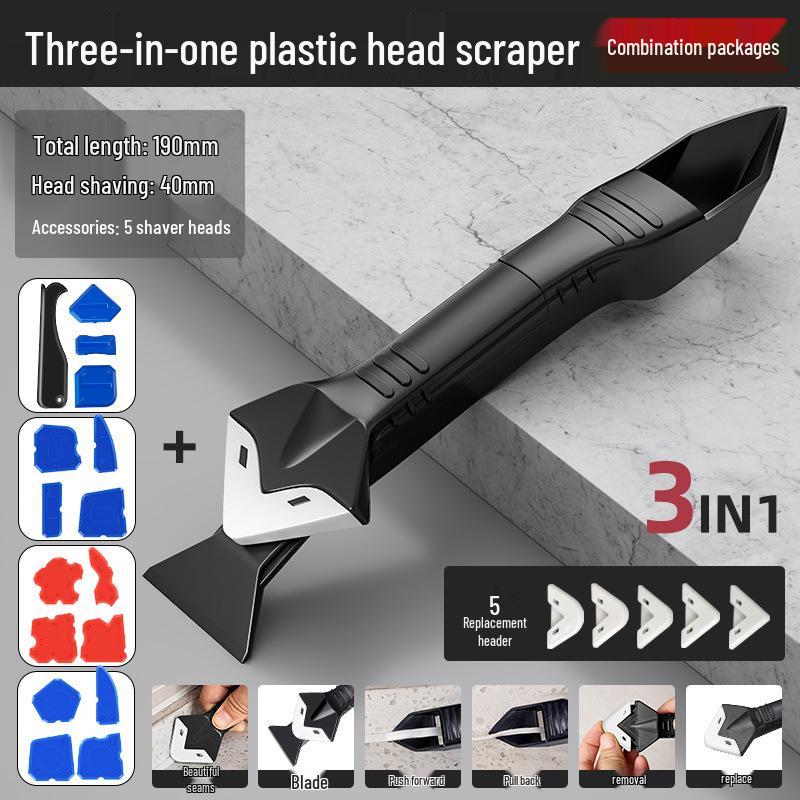 Multifunctional Caulk and Glue Scraper Spatula for Seam Filling and Cleaning