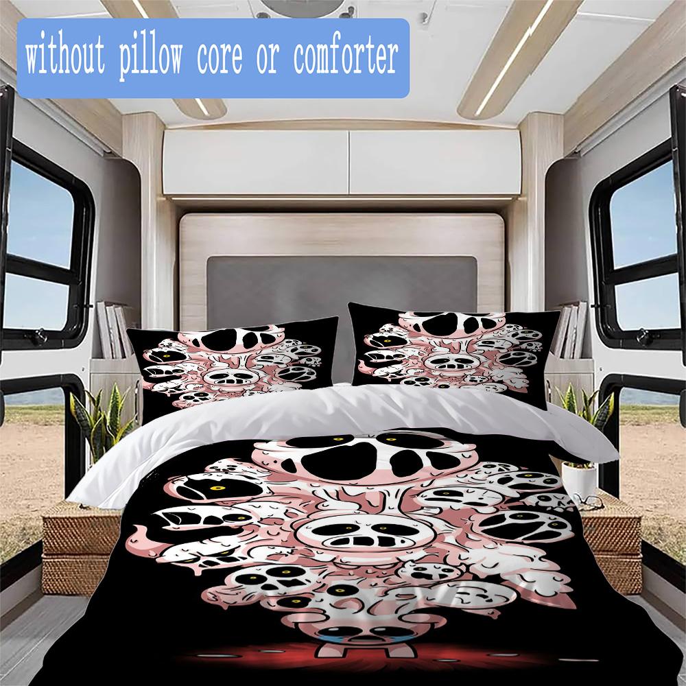 Skull Collection Pattern Bedding,Quilt Set Quilt Cover Pillowcase Home Birthday Gift (1*duvet cover+2*pillowcase,without core)ZSJT0917288