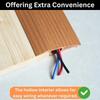 1pc 1/2m Carpet to Tile Floor Transition Strip Wear-resistant Self Adhesive Threshold Ramp PVC Cuttable Edging Trim Household