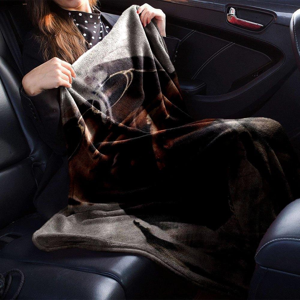 1 Stück 2Pac Hip Hop Decke Weich Leicht Ganzjahres Mehrzweck Überwurf für Sofa, Bett, Büro & Picknicks, Französischer Stil mit Ikonischem Albumcover & Zitaten