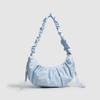 Minimalistisk Randig Veckad Dumpling Axelväska - Dam Casual Crossbody