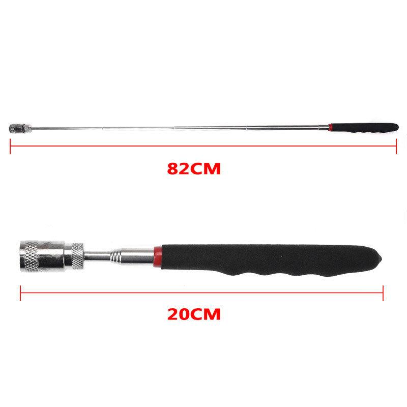 LED Telescopic Pickup Magnetic Iron Rod Strong Magnetic Metal Screw Suction Rod for Household Automotive Repair Inspection Tool
