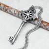 Vintage Key Necklace for Men 316L Stainless Steel Creative Keys Pendant Chain Retro Hip Hop Biker Jewelry Gift