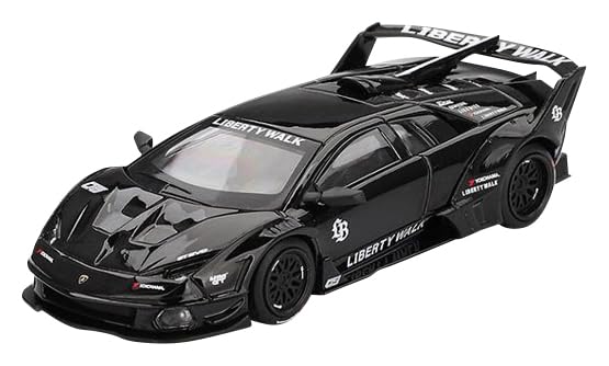 Sunrich MINI GT Масштаб Lamborghini WORKS MURCIELAGO GT Evo Черный Готовый Продукт 1/64 LB-Silhouette (Левый руль) MGT01053-L