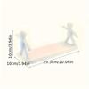 1PC [Modern Storage Shelf] Modern Plastic Chic Humanoid Wall-Mounted Storage Shelf - Organizer for Kitchen & Bathroom