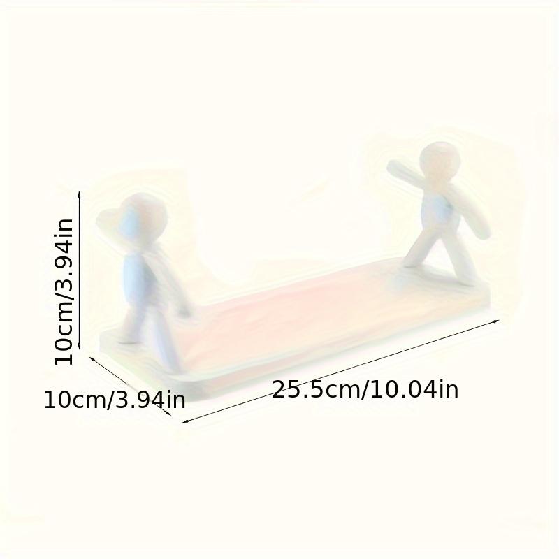 1PC [Modern Storage Shelf] Modern Plastic Chic Humanoid Wall-Mounted Storage Shelf - Organizer for Kitchen & Bathroom