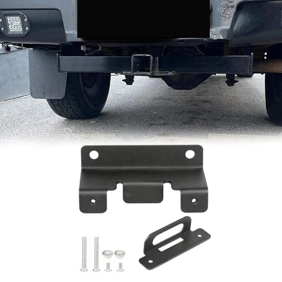 Trailer Mounting Bracket Easy Installation 4-Pin Trailer Connector with Screws Rust-Proof Carbon Steel Mounting Hardware