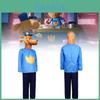 Stylish Dog Man Halloween Cosplay Costume For Kids Unisex Polyester Fabric
