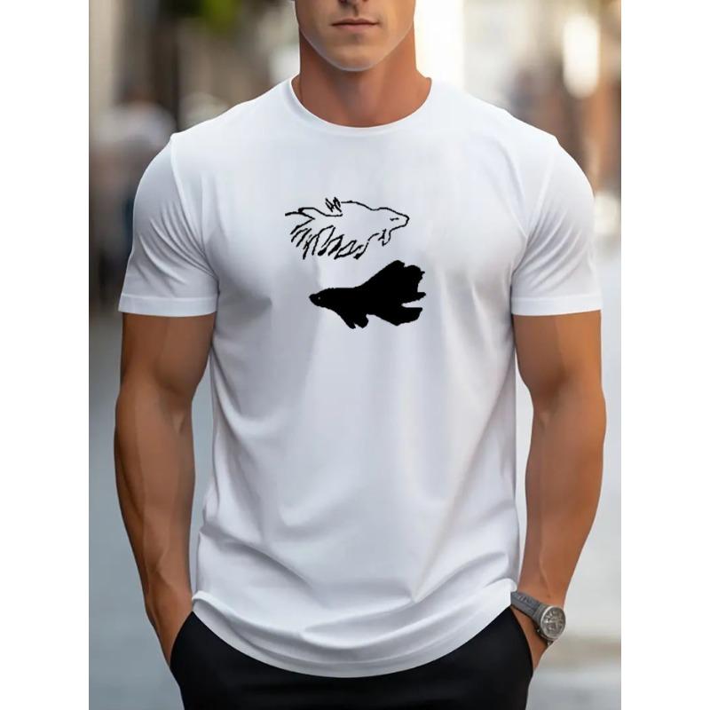 European Size Mens TShirt Comfortable Crew Neck Casual Cotton ShortSleeves Soft Breathable Top Menswear Tshirt Summer Spring Streetwear Cotton Fabric