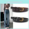 Leather Vintage Belt Women Versatile Decorative Waistband Casual Strap Jeans