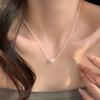 925 Sterling Silver Simple Style Necklace Personalized Charm Woman Pendant Choker Birthday Gift for Friends Exquisite Jewelry