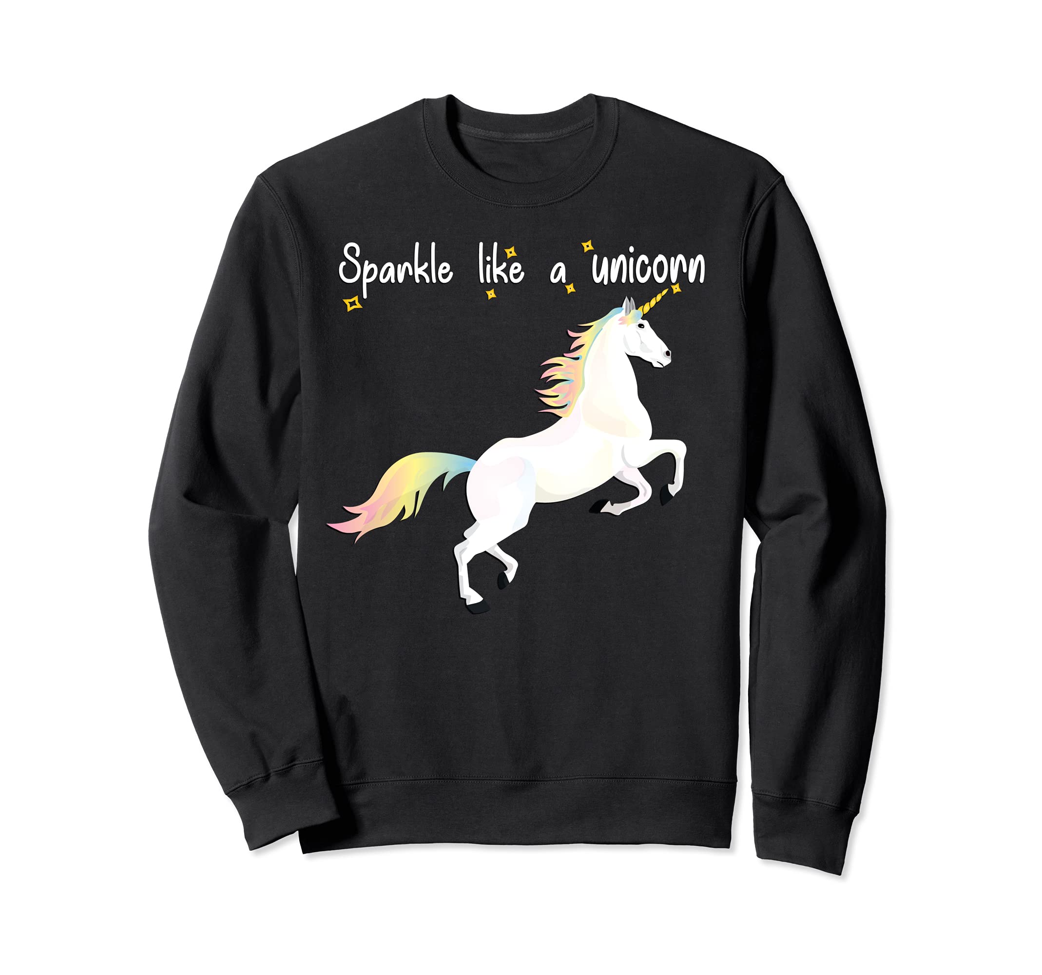 

Cute sparkle like a unicorn rainbow women girls kids gift sweatshirt