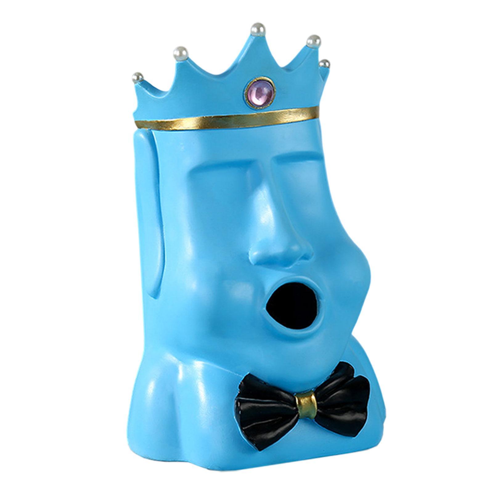 Tissue Box Holder Tissue Paper Box Crown Shape Figurine for Restaurant Centerpiece