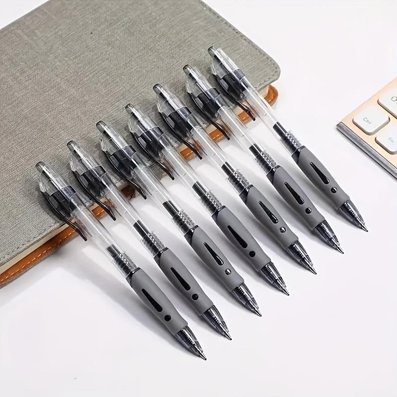 24 Retractable Gel Ink Ballpoint Pens, Thick Black Nibs, Designed for Exams, Suitable for Schools and Offices