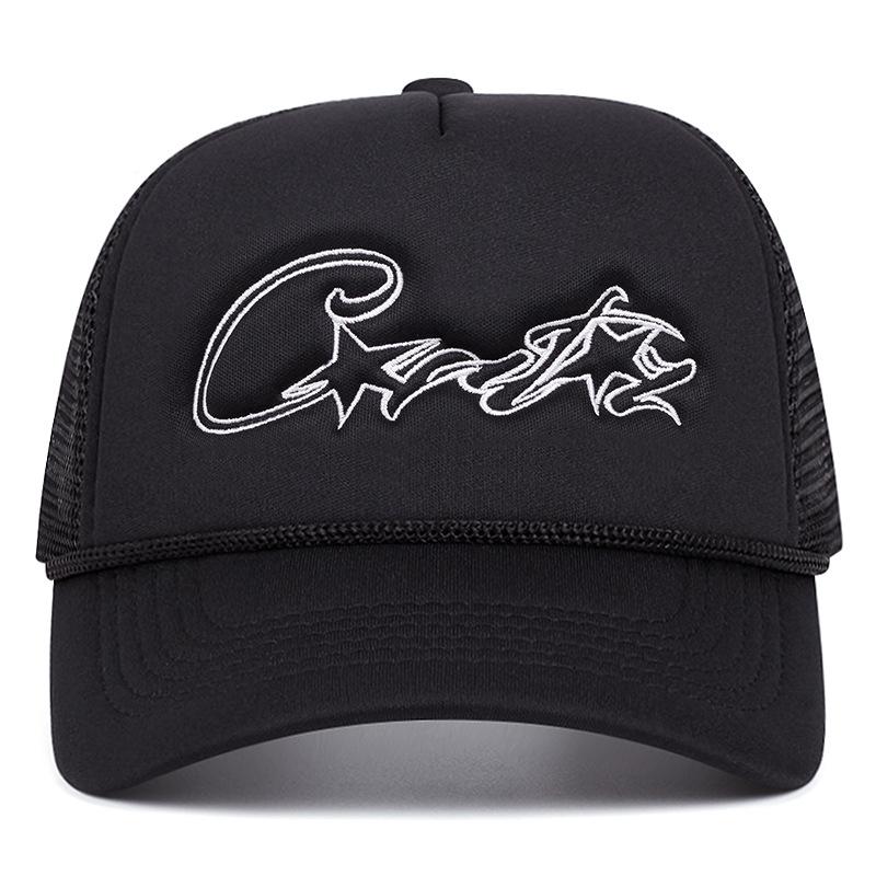 Čtyři roční období Síťovaná baseballová čepice Dámská Pánská Módní Ležérní Prodyšná Písmeno Ikona Unisex HipHop Trucker Čepice Venkovní Sportovní Táta Klobouk