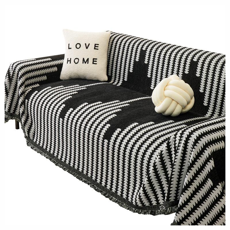 Chenille Sofa Cover Towel Four Seasons Universal All-Inclusive Sofa Cover Dust Cover Anti-Scratching Sofa Cushion Blanket