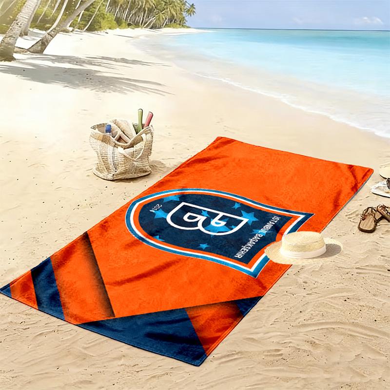 İstanbul Başakşehir Print Beach Towel, Large Soft Quick Dry Towel for Beach Camping Swimming