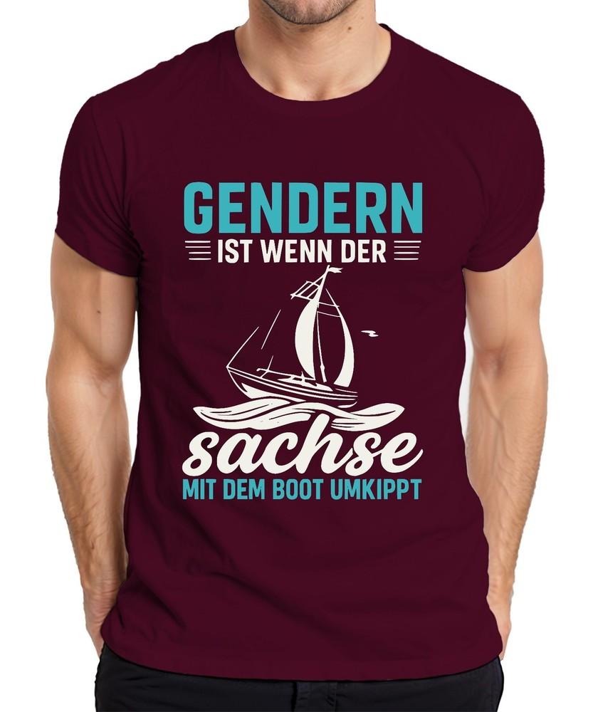 Gender Is When The Saxon Overturns Sailboat Saxony Saying Unisexs TShirt